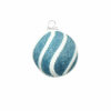 Light Blue Rope Christmas Ball 8cm