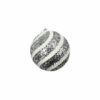 Silver Rope Christmas Ball 8cm