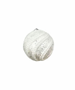 White Rope Christmas Ball 8cm