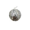Silver Christmas Ball With Silver Chain 8cm