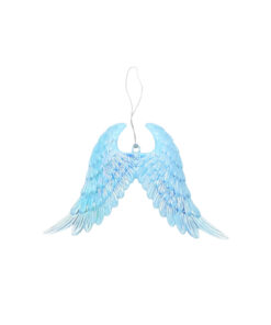 Blue Iridescent Angle Wing Ornament 34g