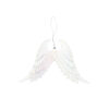 White Iridescent Angle Wing Ornament 34g