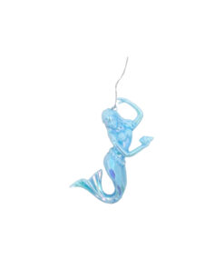Blue Iridescent Angle Wing Ornament 42g