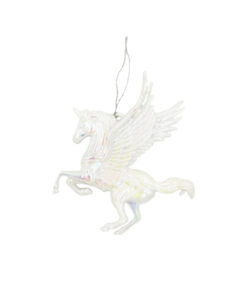 White Iridescent Unicorn Ornament 53g