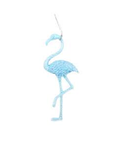 Blue Iridescent Flamingo Ornament 21g