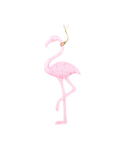 Pink Iridescent Flamingo Ornament 21g