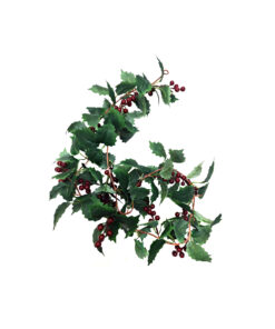 Artificial Christmas Hanging Vines With Red Berry 1.8m