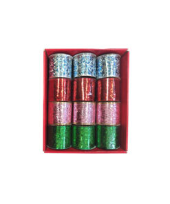 Mesh Sequin Christmas Ribbon Assorted 6.3cm x 2.7m