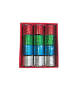 Striped Christmas Ribbon Assorted 6.3cm x 2.7m