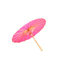 Alternative view of Small Hot Pink Fabric Parasol 58cm