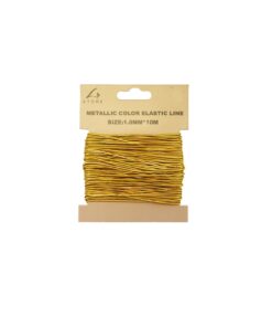 Silver & Gold Craft Elastic Line 10m x 1.0mm Assorted