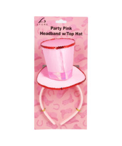 Pink Party Headband with Top Hat