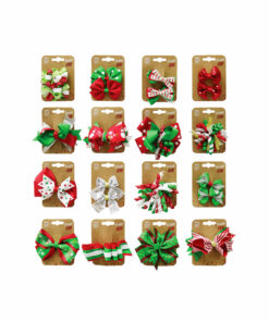 Hair Clip With Ribbon Bows Assorted
