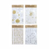 Gold / Silver Tablecloth Peva Print Assorted 130 x 180cm