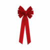 Red Flocked Bow 5 x 60cm