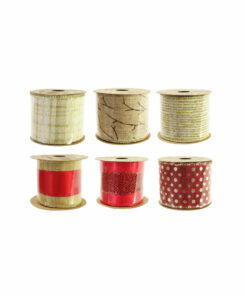 Golden & Red Ribbon 63mm x 2.7m