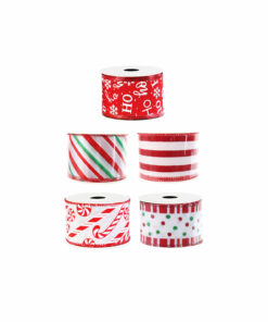 Candycane Ribbon Assorted 50mm x 2.7m