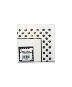 Black Dots Napkins 1py 100pc 30 x 30cm