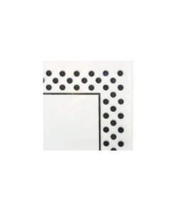 Black Dots Napkins 1py 100pc 30 x 30cm