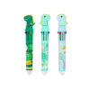 Green Dinosaur Multicolor Pen 10 colors Assorted