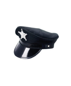 Alternative view of Black American Police Hat
