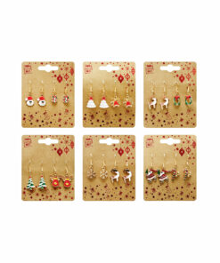 Christmas Dangly Earrings Assorted 2pk