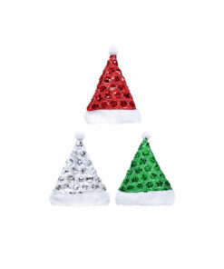 Santa Hat Large Sequins Assorted