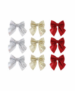 Bow Mirror Fabric Assorted 3pk