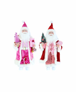 Pink Candy Santa Figurine Assorted 45cm