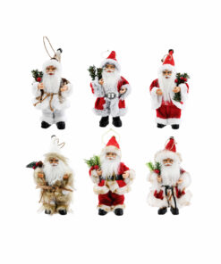 Vintage Santa Figurine Assorted 13cm