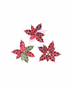 Christmas Poinsettia Clip Assorted
