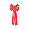 Double Flocked Candy Stripe Bow 30 x 71cm
