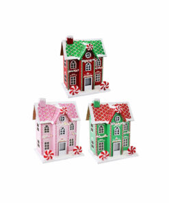 Peppermint Candy House Assorted 15.5 x 12 x 21cm