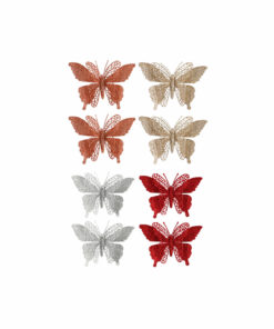 Butterfly Glitter Clip Assorted 2pk