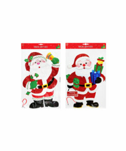 Eva Glitter Plaque Santa Assorted 29 x 47cm