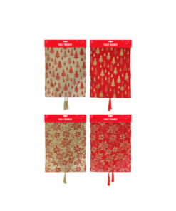 Glitter Print Table Runner Assorted 180cm