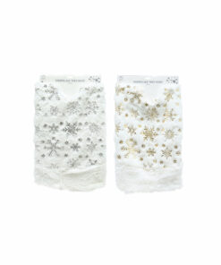 Tree Skirt Foil Snowflakes Assorted 90cm