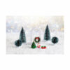 Christmas Decoration Scene With Gate 9pc