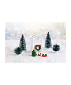 Christmas Decoration Scene With Gate 9pc
