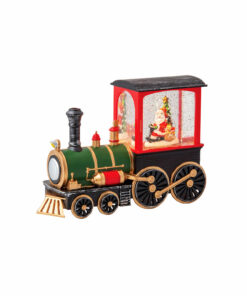 Glitter Swirl Santa Train USB 22 x 16 x 8cm