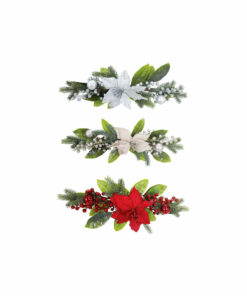 Poinsettia Berry Table Decor Assorted 48 x 20cm