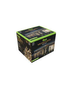 Warm White 400 Solar LED Icicle Lights