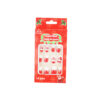 Santa Christmas Self Adhesive Nails 12pc