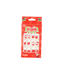 Santa Christmas Self Adhesive Nails 12pc