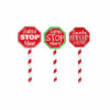 Santa Stop Here Stake Assorted 40cm
