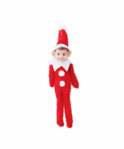 Red Bendable Elf Doll Tinsel Assorted 18cm