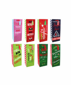 Slogan Print Bottle Bag Assorted 33 x 13 x 10cm