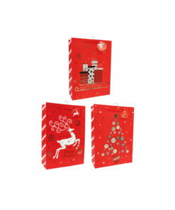 Extra Large Red / Gold Foil Classic Giftbag Assorted 42 x 30 x 12cm