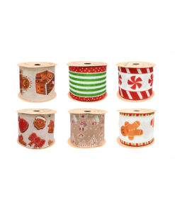 Gingerbread Ribbon Assorted 63mm x 2.7m