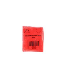 Red Polymer Clay 50g 4.5 x 5 x 1cm